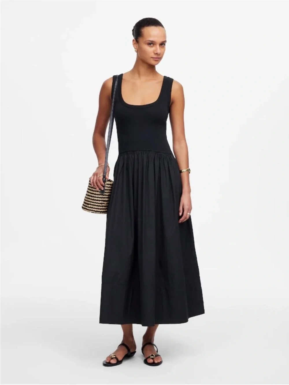 Madewell Black Tank Dress - Picture 1 of 5